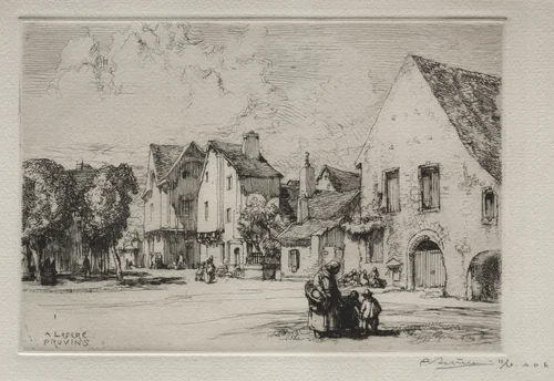 Provins by Auguste Louis Lepère, print, 1910
