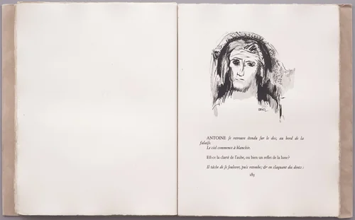 Headpiece (page 185) from La Tentation de Saint-Antoine by Odilon Redon, illustrated book, 1910