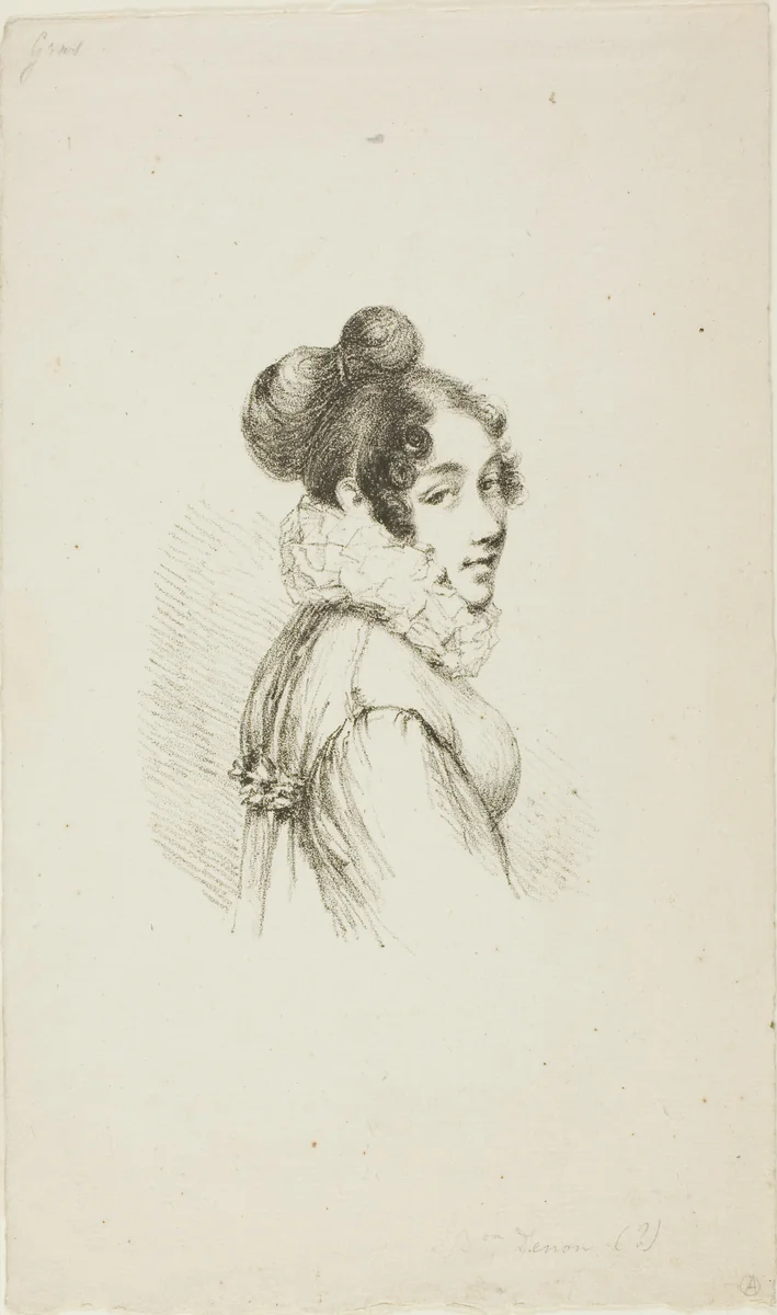 Portrait of a Young Lady by Dominique Vivant Denon, print, 1815-1825