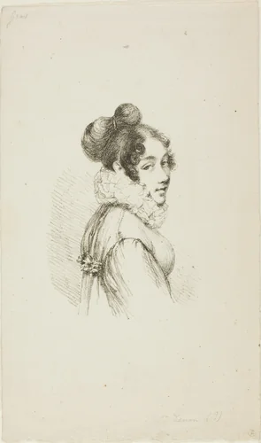 Portrait of a Young Lady by Dominique Vivant Denon, print, 1815-1825