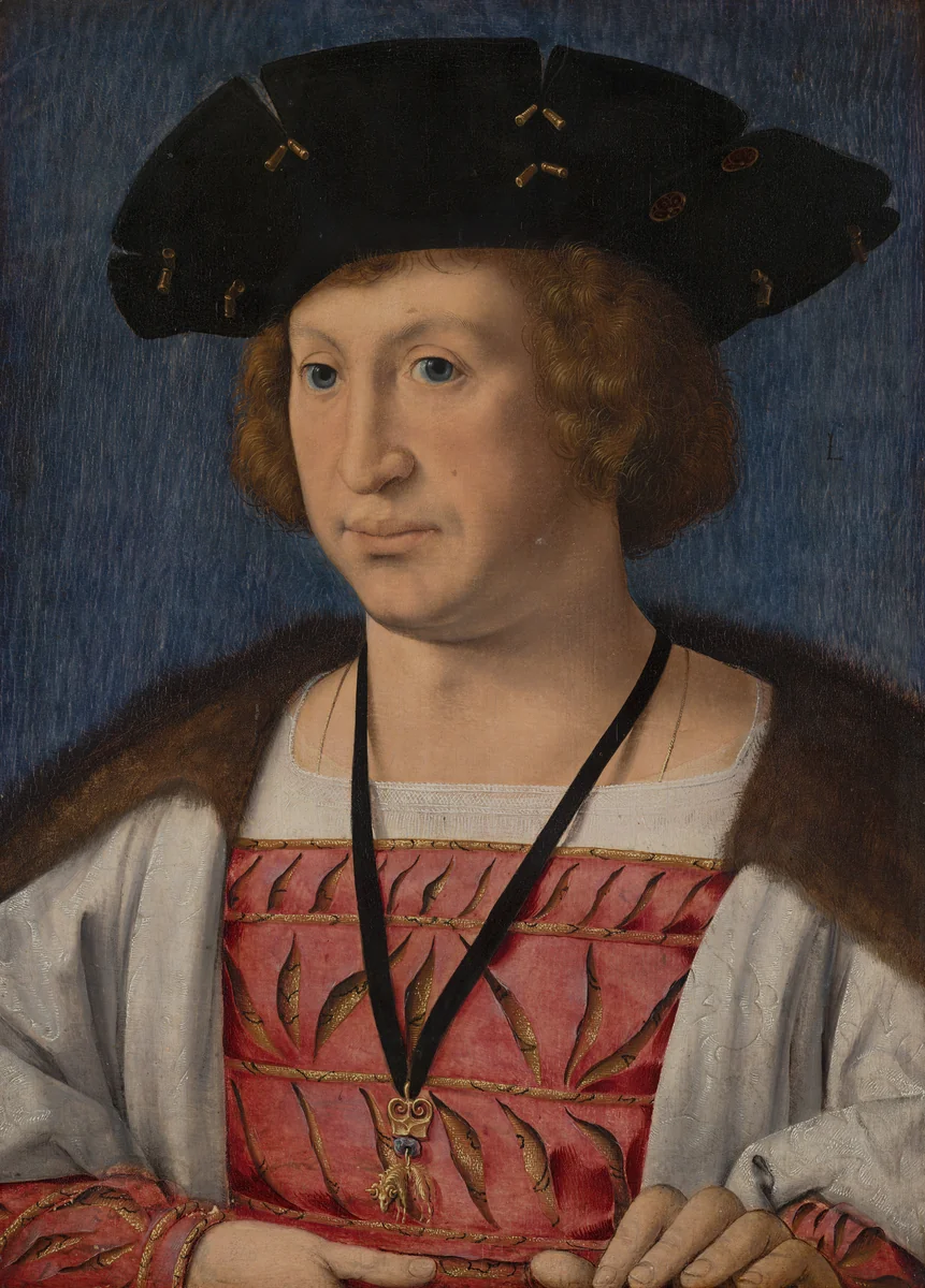 Portrait of Floris van Egmond (1469-1539) by Jan Gossaert, painting, 1519