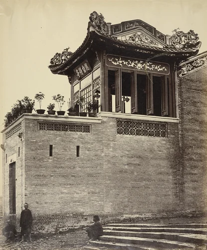 Chinese Merchant's House, Canton by Felice Beato, photograph, 1860