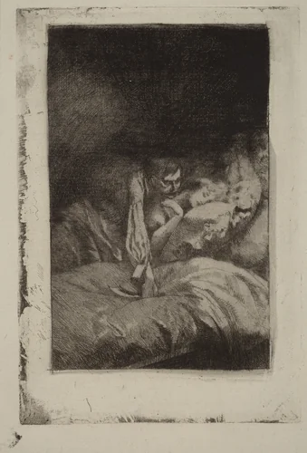 The Murder (Le Meurtre) by Albert Besnard, print, 1885