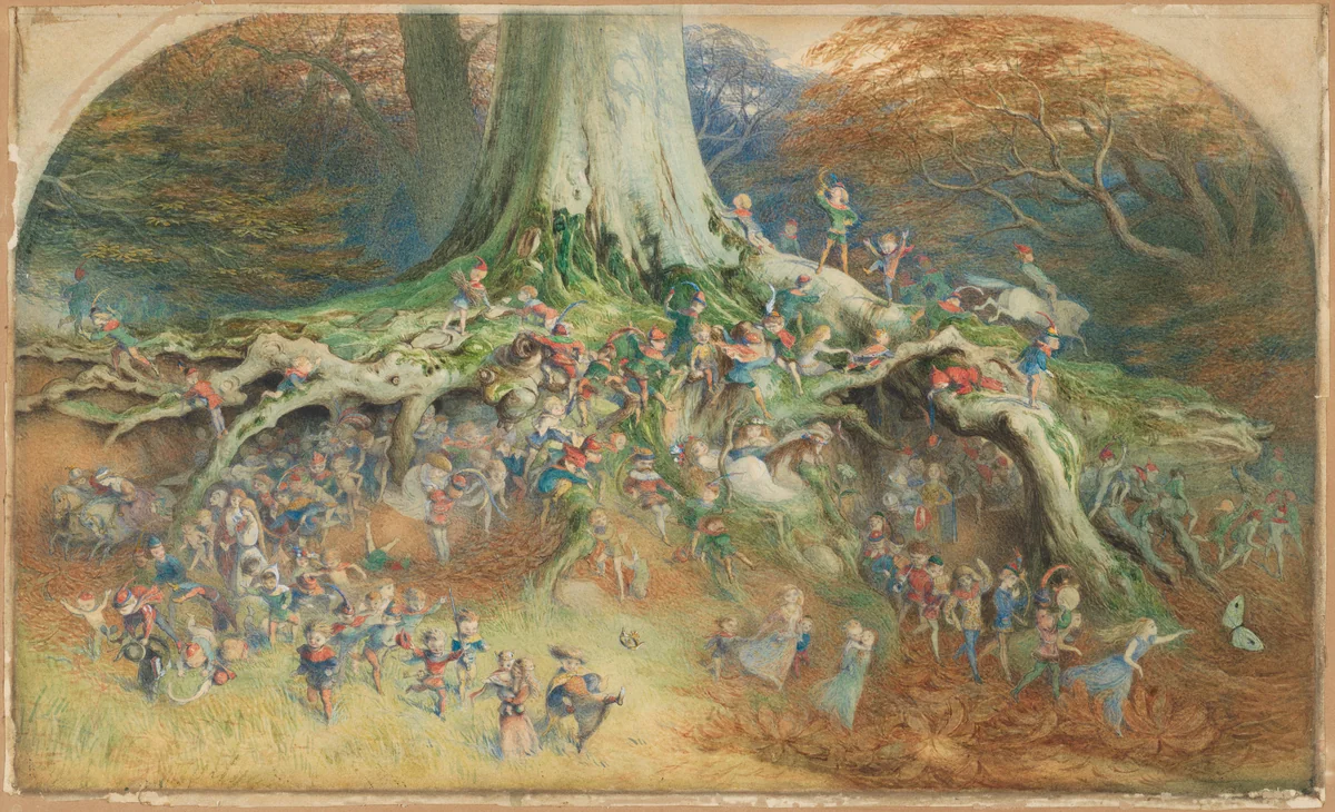 The Enchanted Tree by Richard Doyle, drawing, 1868