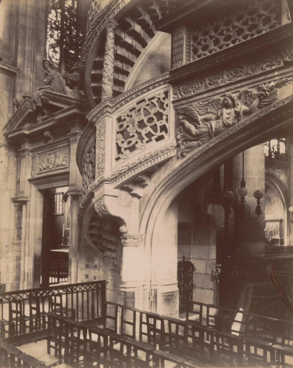 Saint-Étienne-du-Mont by Eugène Atget, photograph, 1912