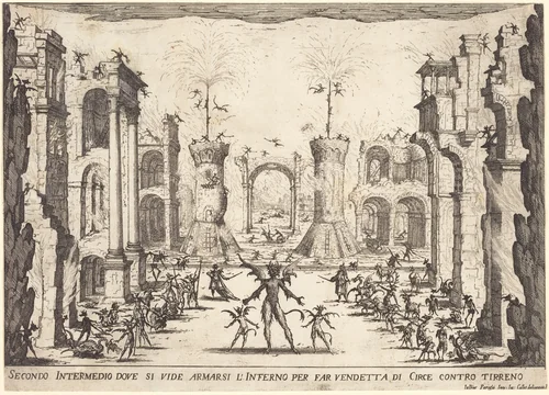 Second Intermezzo by Jacques Callot, print, 1617