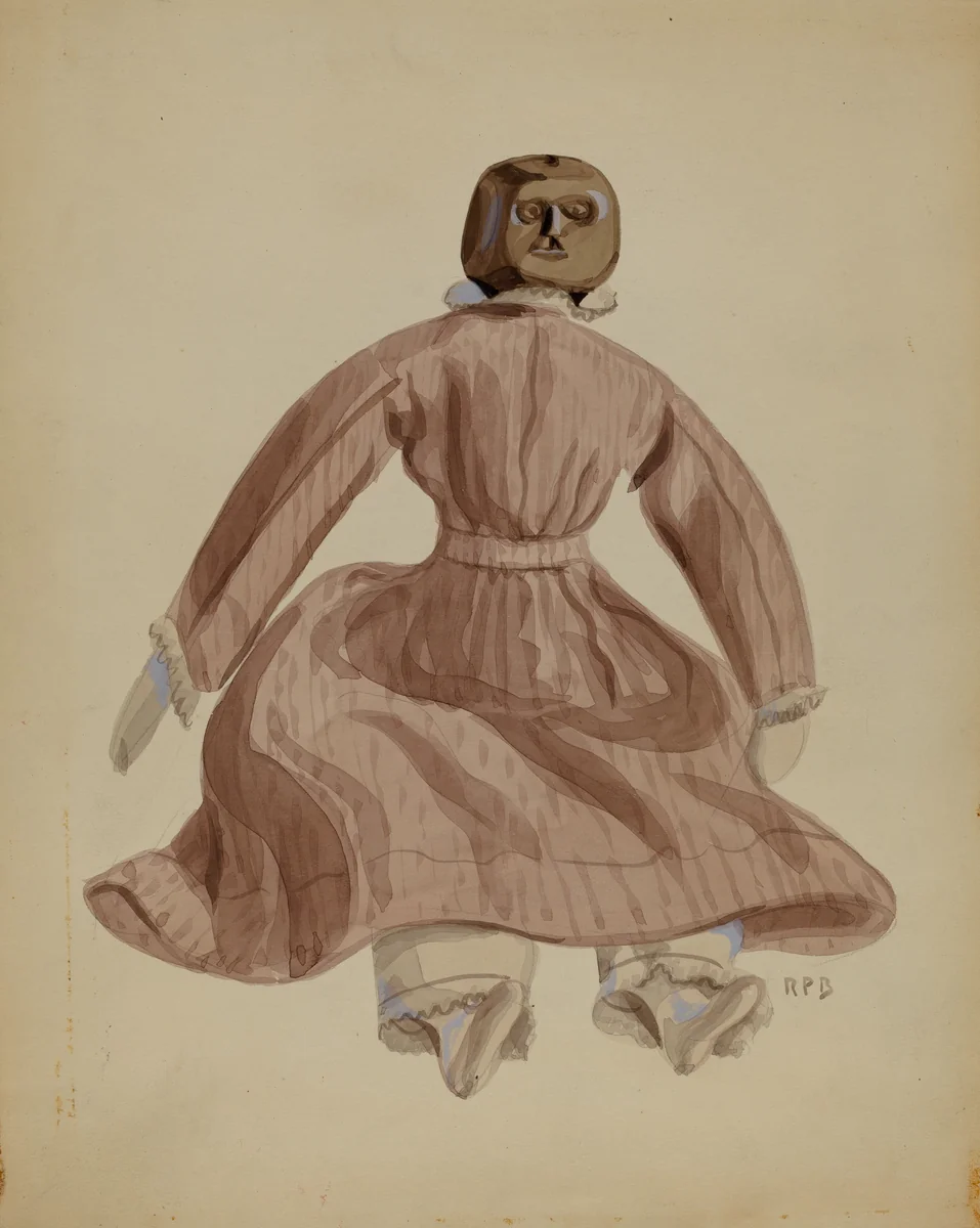 Doll by Raoul Du Bois, index of american design, 1936