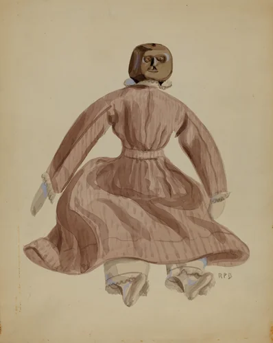 Doll by Raoul Du Bois, index of american design, 1936
