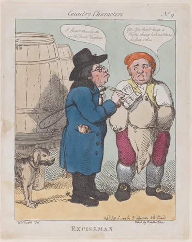 Exciseman by Thomas Rowlandson, print, 1799