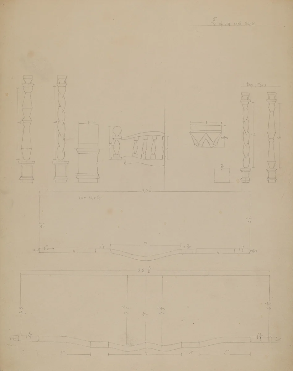 Chair by American 20th Century, index of american design, 1935-1942