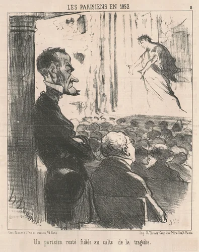 Un parisien resté fidèle ... by Honoré Daumier, print, 1852