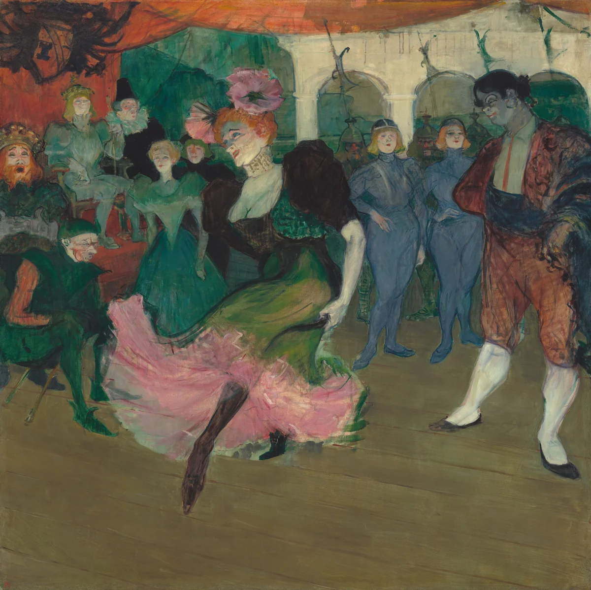 Marcelle Lender Dancing the Bolero in "Chilpéric" by Henri de Toulouse-Lautrec, painting, 1895-1896