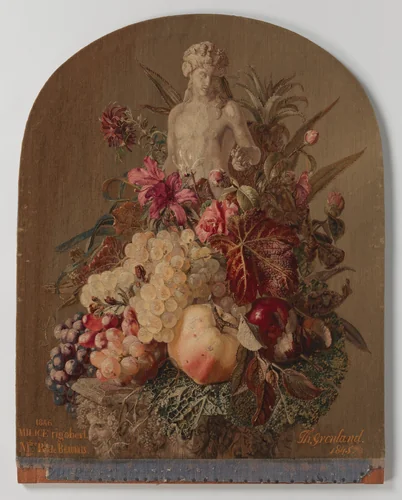 Still Life, Autumn by Theude Grönland, textile, 1845-1846