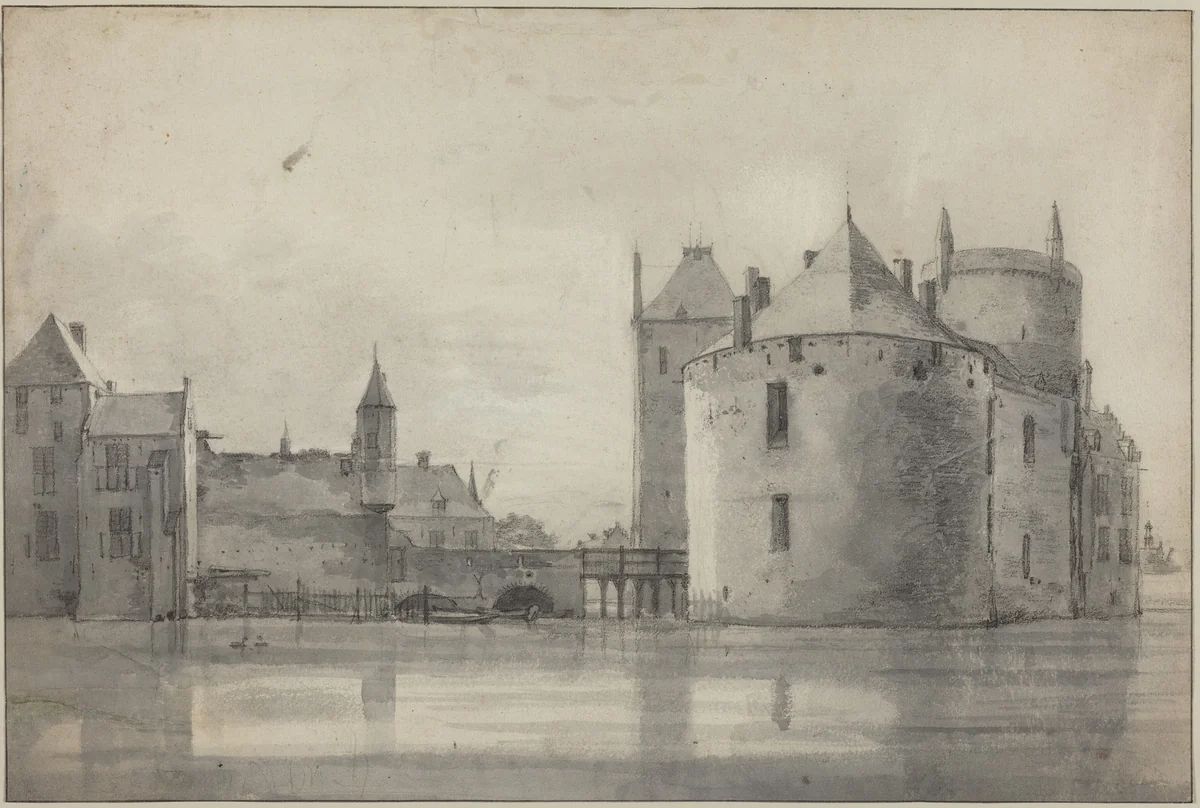 Culemborg Castle by Roelant Roghman, drawing, 1646-1647