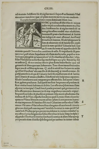 Leaf from Decachordum Christianum by Marco Vigerio, plate 81 from Woodcuts from Books of the XVI Century by Unknown Artist, print, 1507