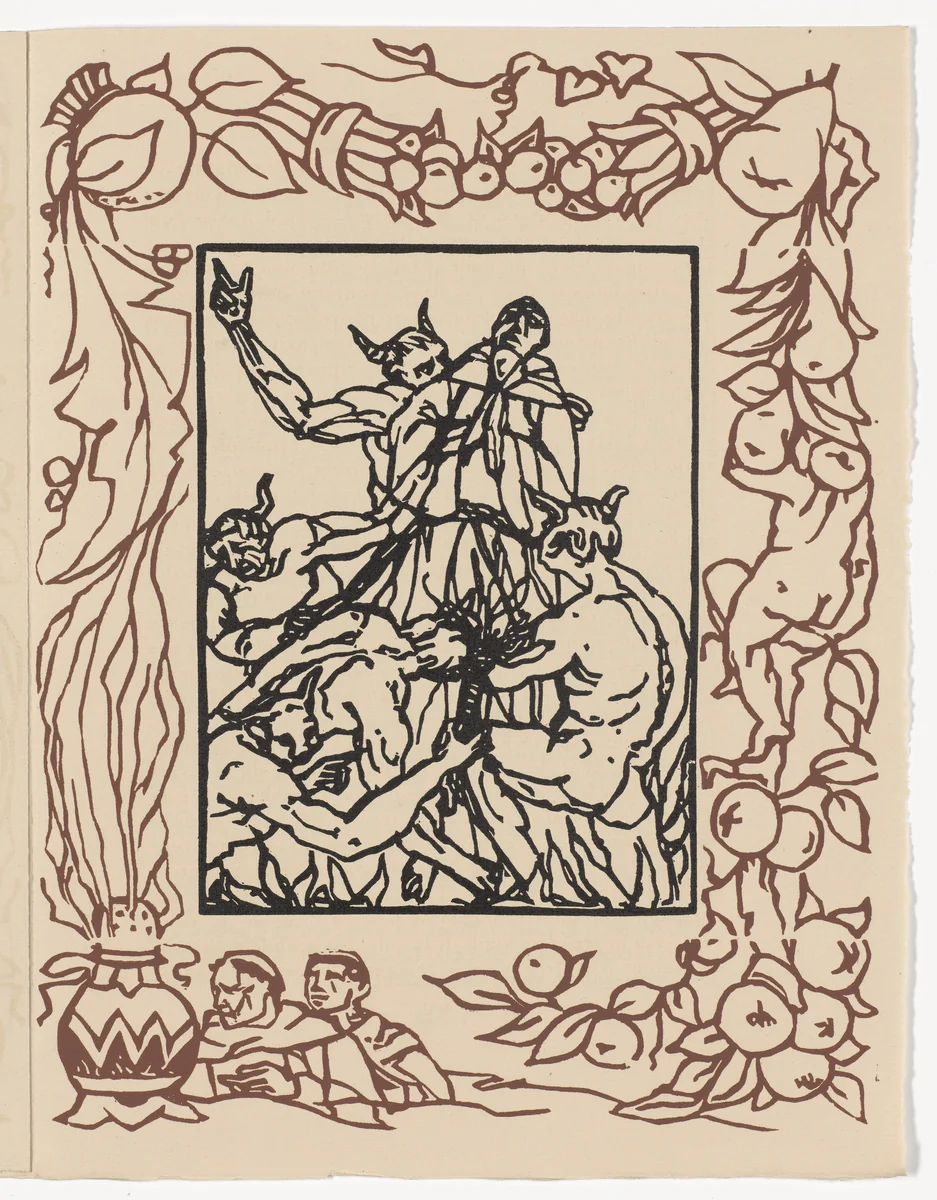 Plate (page 311) from Les Petites Fleurs de St. François (The Little Flowers of St. Francis) by Émile Bernard, illustrated book, 1928