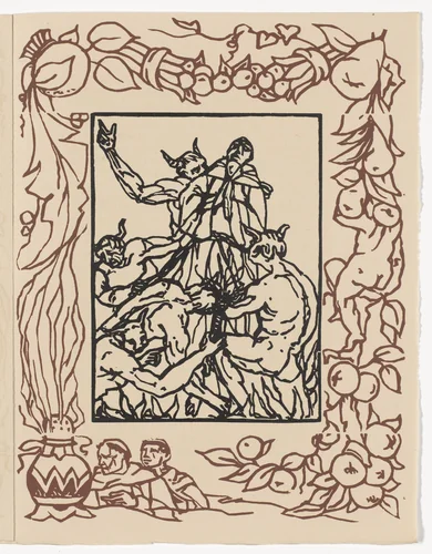 Plate (page 311) from Les Petites Fleurs de St. François (The Little Flowers of St. Francis) by Émile Bernard, illustrated book, 1928