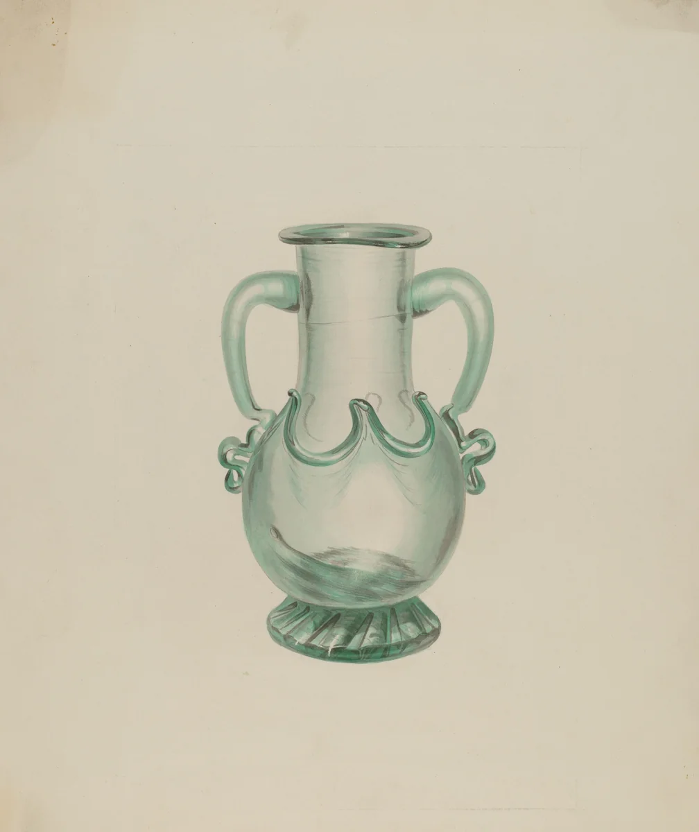 Vase by Michael Fenga, index of american design, 1935-1942