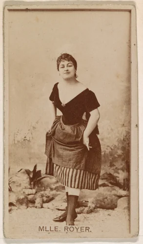 Mlle. Royer, from the Actresses series (N245) issued by Kinney Brothers to promote Sweet Caporal Cigarettes by Kinney Brothers Tobacco Company, photograph, 1890