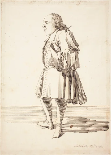 Abbot Antonio Niccolini by Pier Leone Ghezzi, drawing, 1720-1730