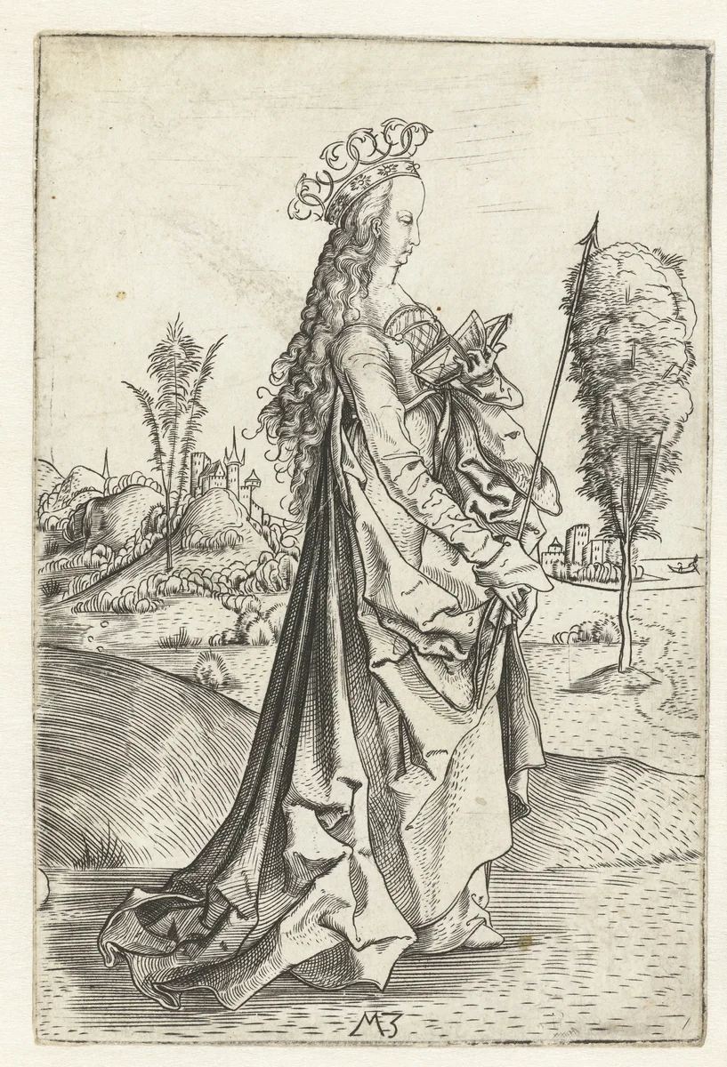 Heilige Ursula by Unknown, print, 1500-1503