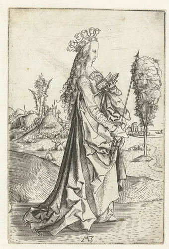 Heilige Ursula by Unknown, print, 1500-1503