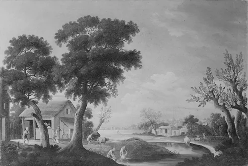 Landscape by Jean Pillement, artwork, 1800-1830