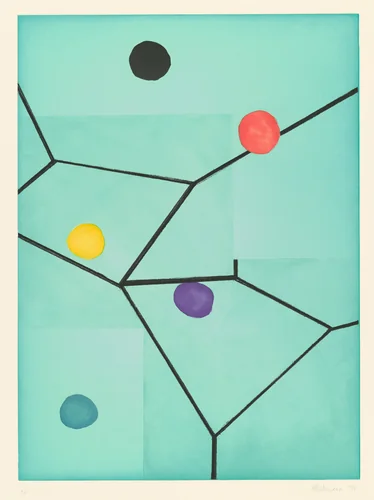 21st Century Fox by Mary Heilmann, print, 1998