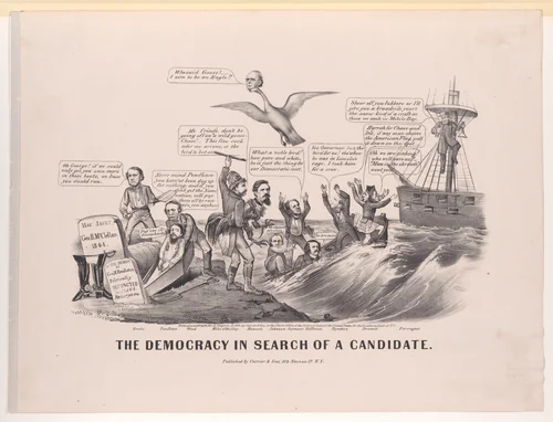 The Democracy in Search of a Candidate by John Cameron, print, 1868
