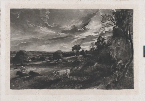 Summer Evening by David Lucas, print, 1829
