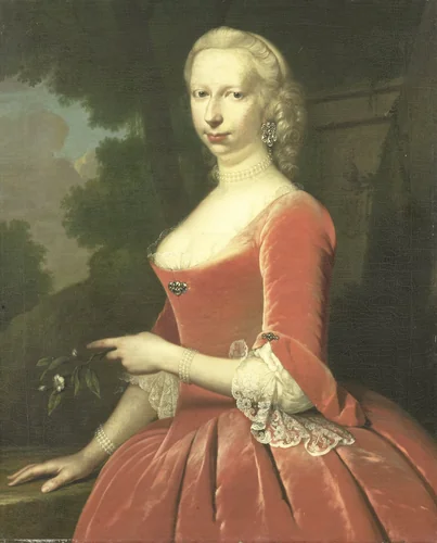 Portrait of a Woman by Frans van der Mijn, painting, 1748