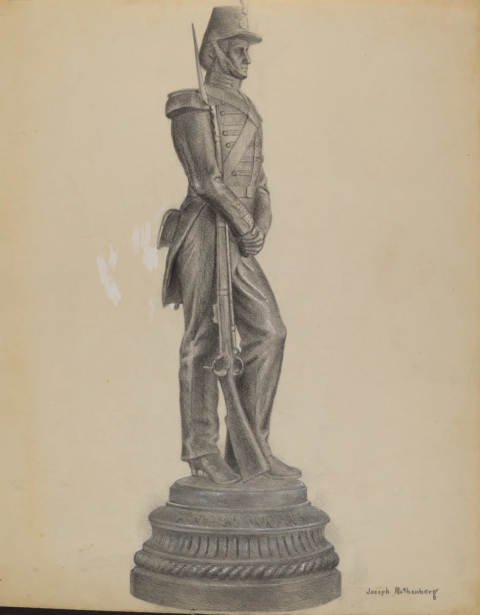 Soldier Figure by Joseph Rothenberg, index of american design, 1936