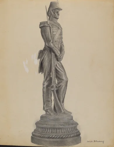 Soldier Figure by Joseph Rothenberg, index of american design, 1936