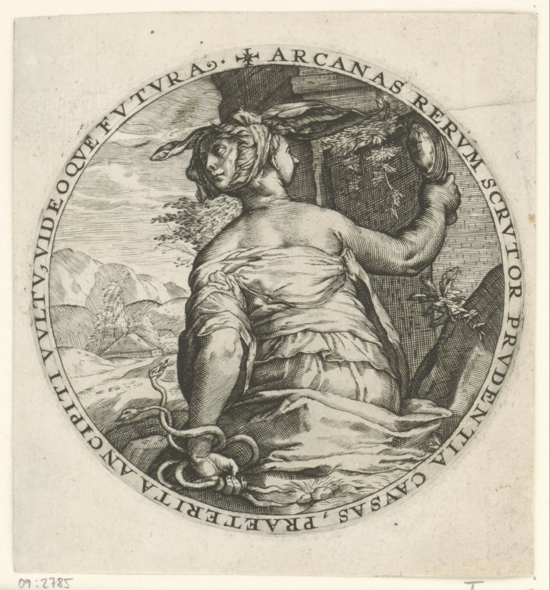 Voorzichtigheid by Crispijn van de Passe, print, 1600