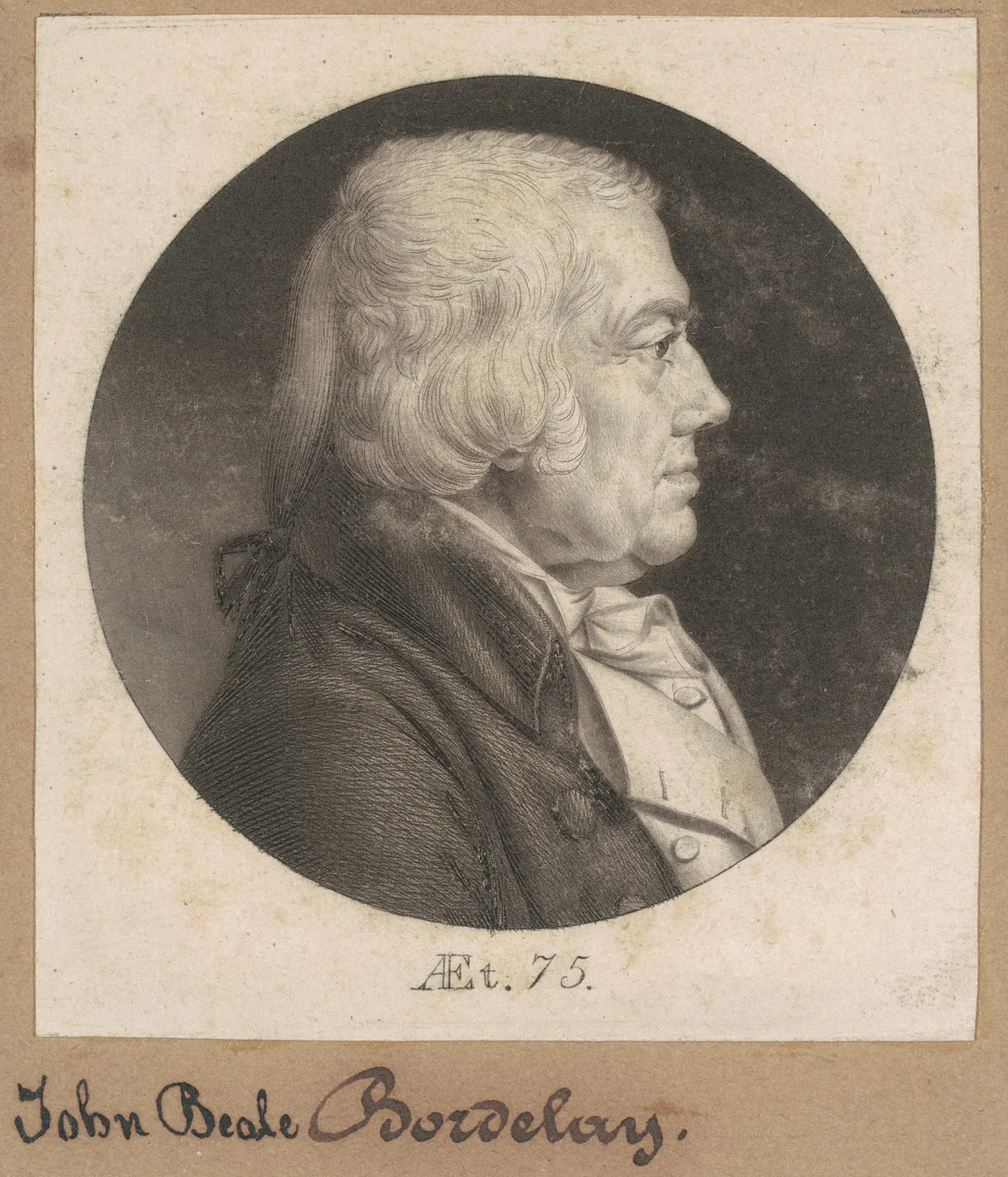 John Beale Bordley by Charles B. J. Févret de Saint-Mémin, print, 1802-1803