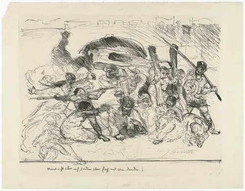 Christ Bearing the Cross II (Kreuztragung II) by Lovis Corinth, print, 1916