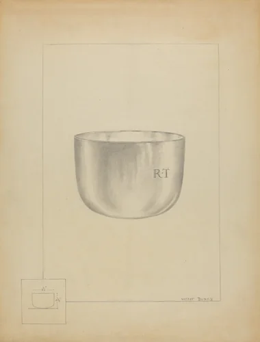 Silver Bowl by Hester Duany, index of american design, 1936