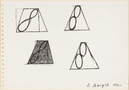 Untitled by Robert Mangold, drawing, 1992