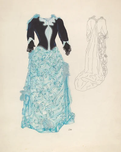Dress by Joseph L. Boyd, index of american design, 1937