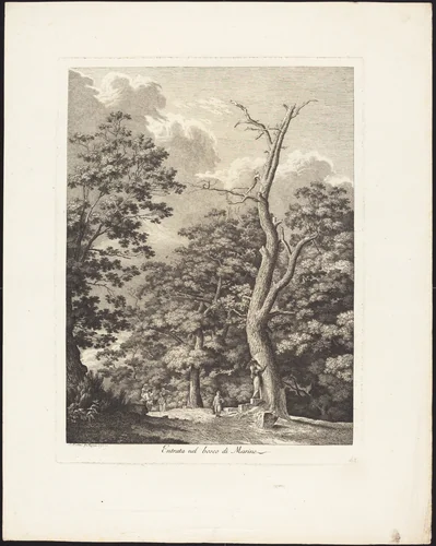 Entrata nel bosco di Marino by Jacob Wilhelm Mechau, portfolio, 1745-1808