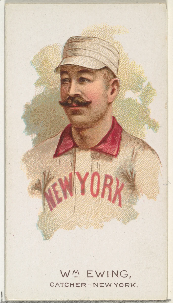 William Ewing, Baseball Player, Catcher, New York, from World's Champions, Series 2 (N29) for Allen & Ginter Cigarettes by Allen & Ginter, print, 1888