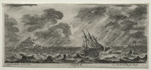 The Four Elements: Aqua by Stefano della Bella, print, 1643-1653