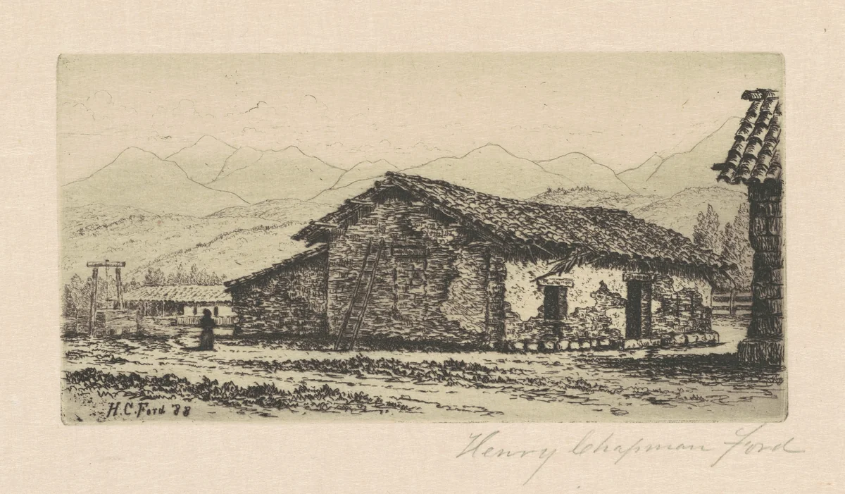 Adobe House by Henry Chapman Ford, print, 1888