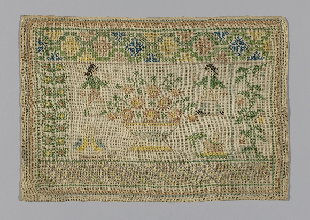 Sampler by France, textile, 1775-1825
