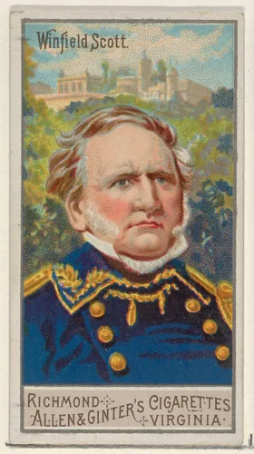 Winfield Scott, from the Great Generals series (N15) for Allen & Ginter Cigarettes Brands by Allen & Ginter, print, 1888
