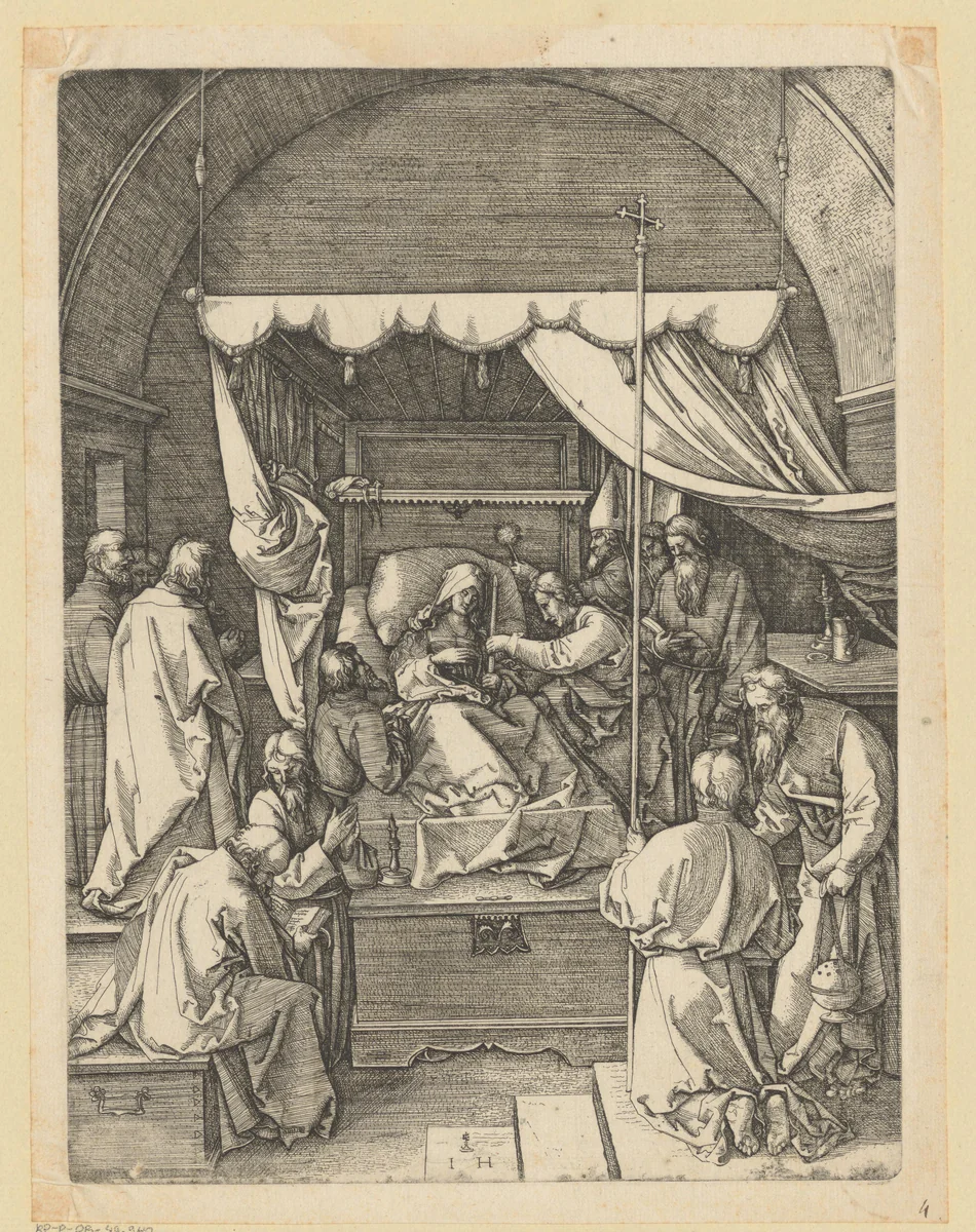 Dood van Maria by Unknown, print, 1525-1550