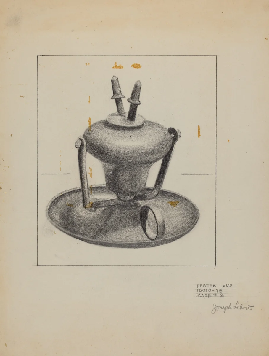 Lamp by Joseph Leboit, index of american design, 1935-1942