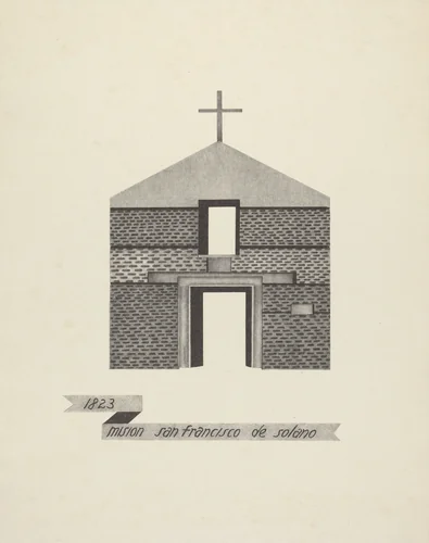Mision San Francisco de Solano by James Jones, index of american design, 1935-1942