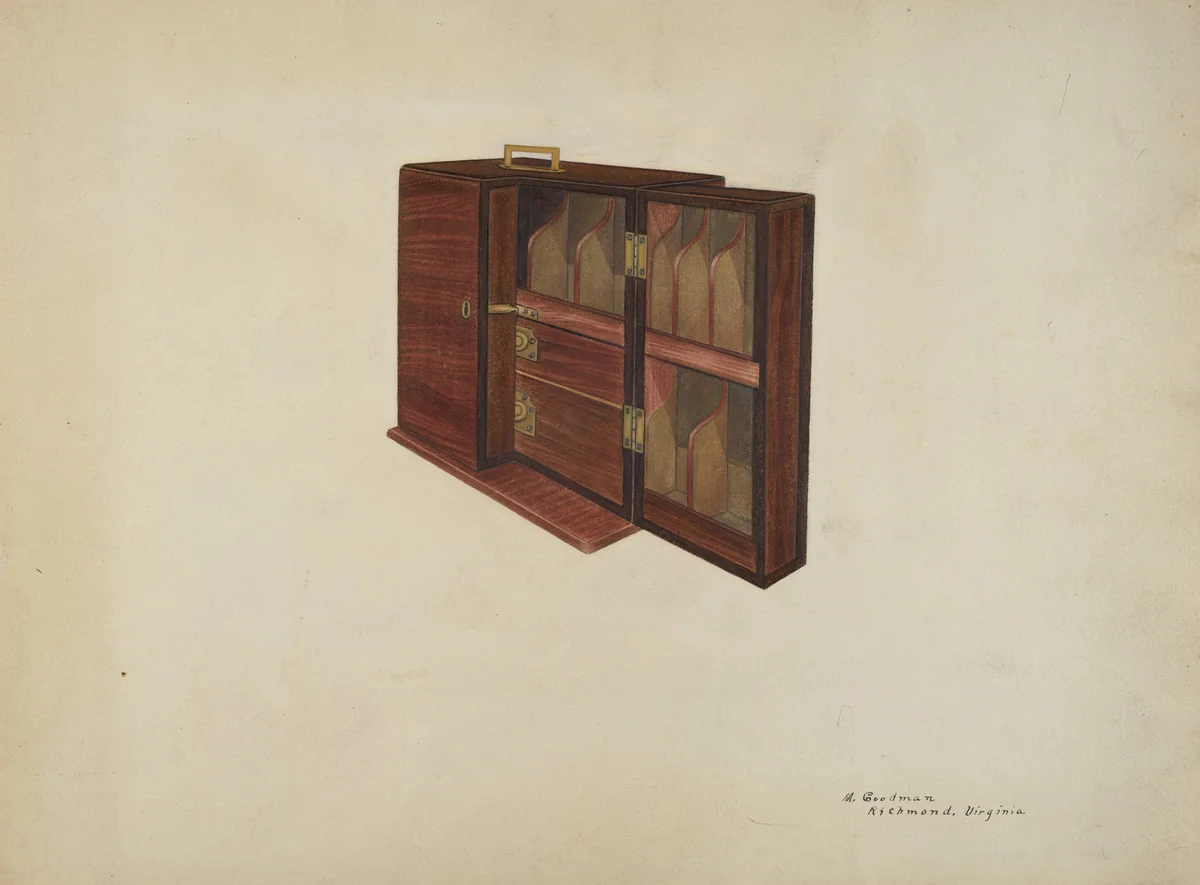 Medicine Cabinet by Mattie P. Goodman, index of american design, 1939