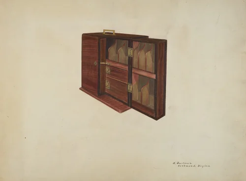Medicine Cabinet by Mattie P. Goodman, index of american design, 1939